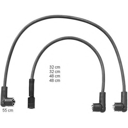Zdjęcie Zestaw przewodów zapłonowych BERU ZEF1070