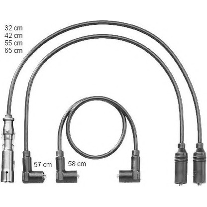 Foto Juego de cables de encendido BERU ZEF1180