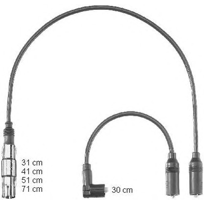 Photo Kit de câbles d'allumage BERU ZEF1223