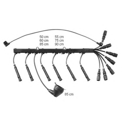 Zdjęcie Zestaw przewodów zapłonowych BERU ZEF1236