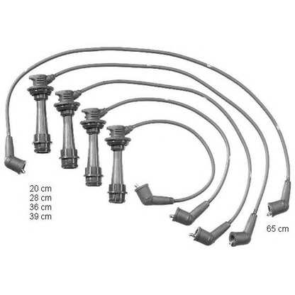 Zdjęcie Zestaw przewodów zapłonowych BERU ZEF1304
