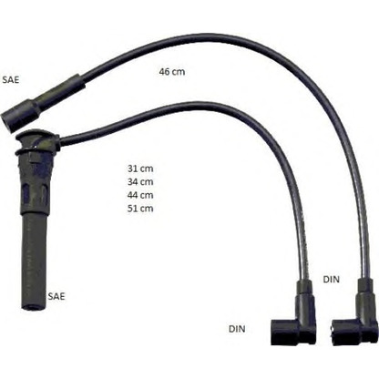 Photo Kit de câbles d'allumage BERU ZEF1644