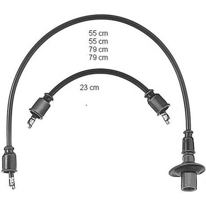 Zdjęcie Zestaw przewodów zapłonowych BERU ZEF304
