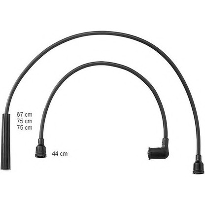 Photo Ignition Cable Kit BERU ZEF827