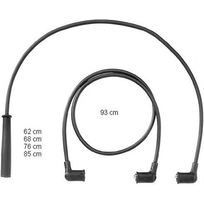 Zdjęcie Zestaw przewodów zapłonowych BERU ZEF852