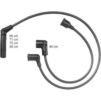 Photo Ignition Cable Kit BERU ZEF882