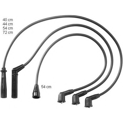 Photo Ignition Cable Kit BERU ZEF950