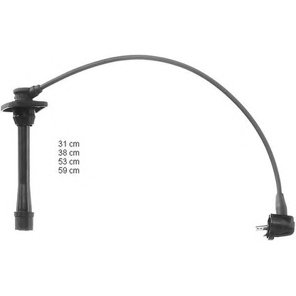 Photo Ignition Cable Kit BERU ZEF952