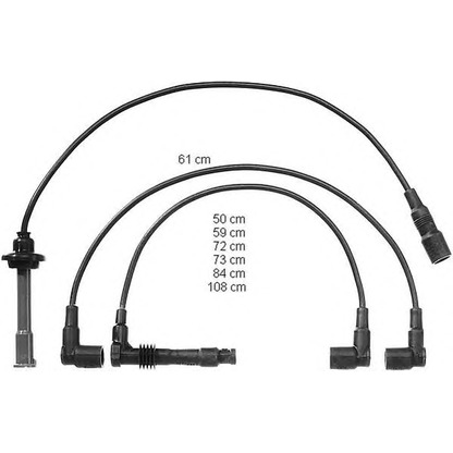 Photo Ignition Cable Kit BERU ZEF985