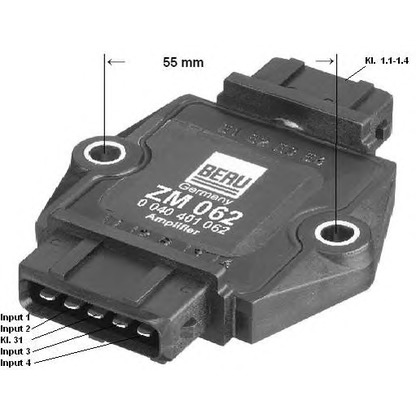 Foto Centralina controllo, Impianto d'accensione BERU ZM062