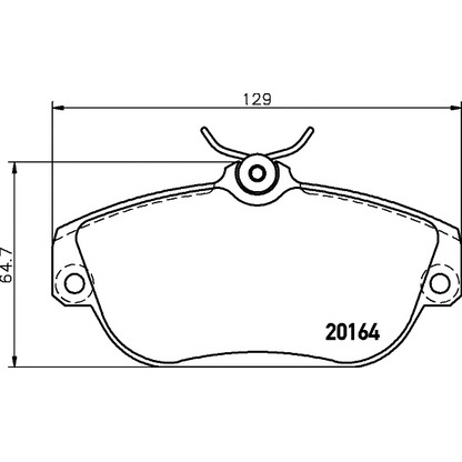 Photo Brake Pad Set, disc brake PAGID T5062