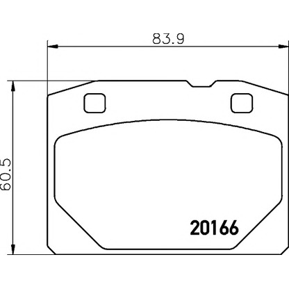 Photo Brake Pad Set, disc brake PAGID T0810