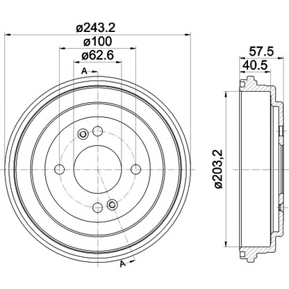 Photo Brake Drum PAGID 61362