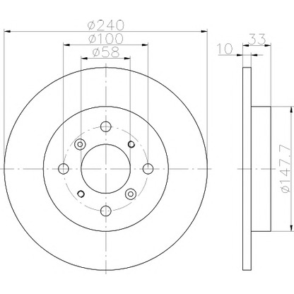 Photo Brake Disc PAGID 54533