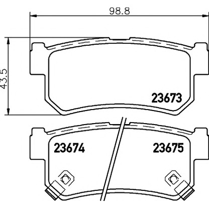 Photo Kit de plaquettes de frein, frein à disque PAGID T1615