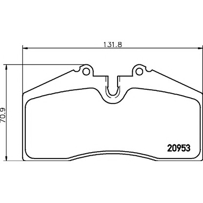 Photo Brake Pad Set, disc brake PAGID T1074