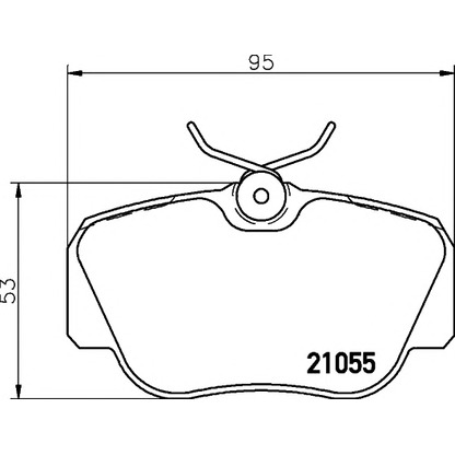 Photo Brake Pad Set, disc brake PAGID T0352