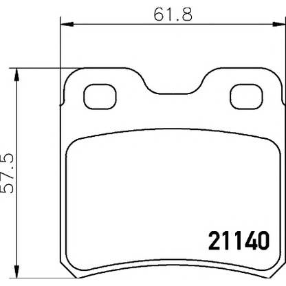 Foto Bremsbelagsatz, Scheibenbremse PAGID T1034