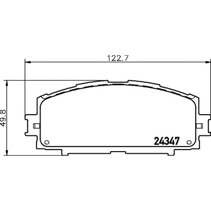 Photo Brake Pad Set, disc brake PAGID T1601