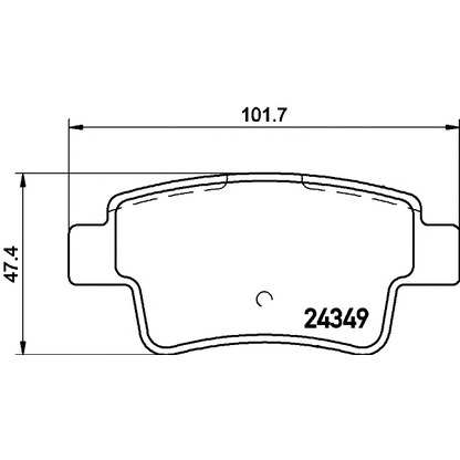 Photo Brake Pad Set, disc brake PAGID T2066