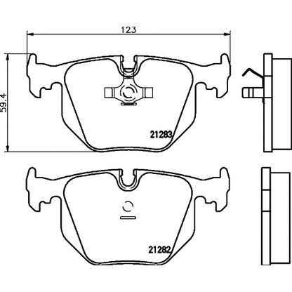 Photo Brake Pad Set, disc brake PAGID T1120