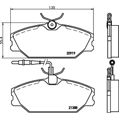 Фото Комплект тормозных колодок, дисковый тормоз PAGID T9033