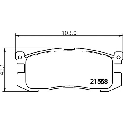 Photo Brake Pad Set, disc brake PAGID T3006