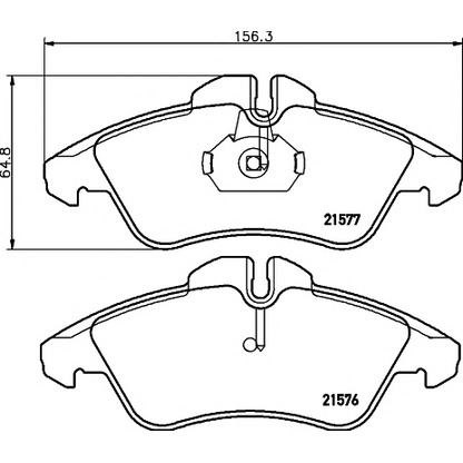 Photo Brake Pad Set, disc brake PAGID T1111