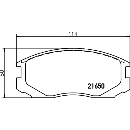 Photo Brake Pad Set, disc brake PAGID T3000