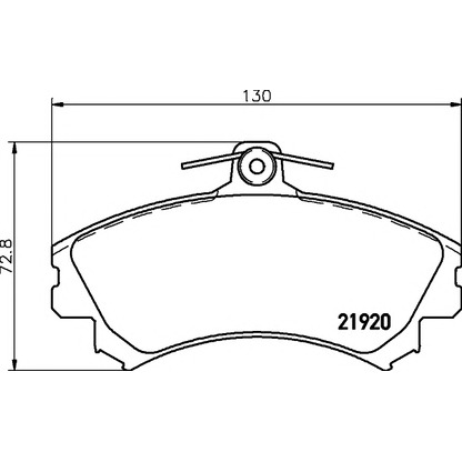 Photo Brake Pad Set, disc brake PAGID T3040