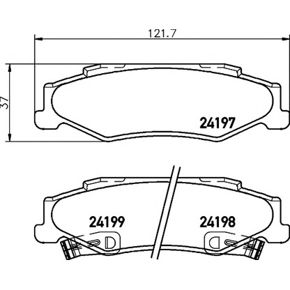 Photo Brake Pad Set, disc brake PAGID T1685