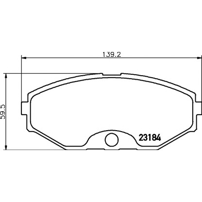 Photo Brake Pad Set, disc brake PAGID T1479