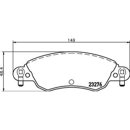 Photo Brake Pad Set, disc brake PAGID T9105