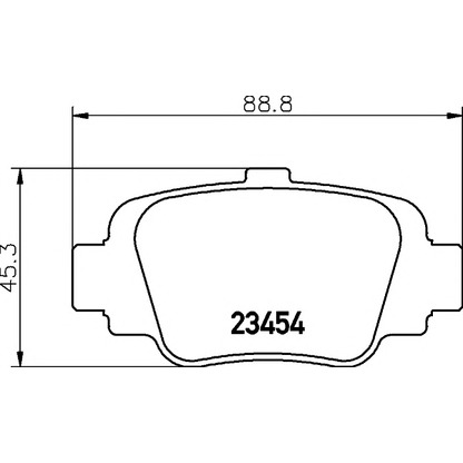 Photo Brake Pad Set, disc brake PAGID T1471