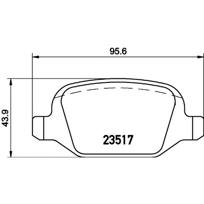 Foto Bremsbelagsatz, Scheibenbremse PAGID T1240