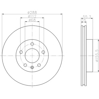 Photo Brake Disc PAGID 53963