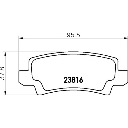 Photo Kit de plaquettes de frein, frein à disque PAGID T1398