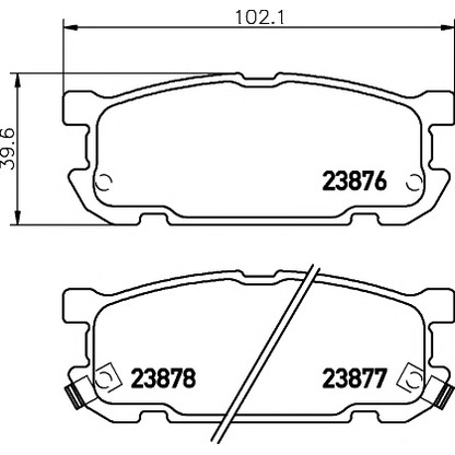 Photo Brake Pad Set, disc brake PAGID T1337