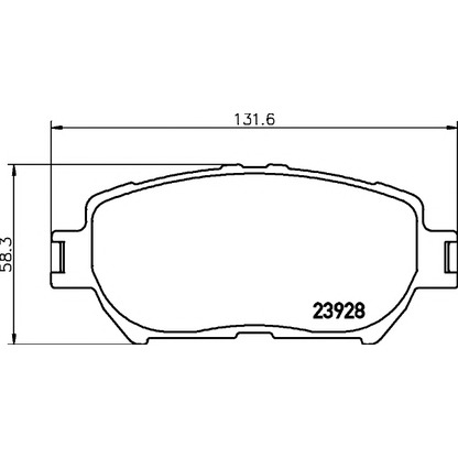 Photo Brake Pad Set, disc brake PAGID T1359