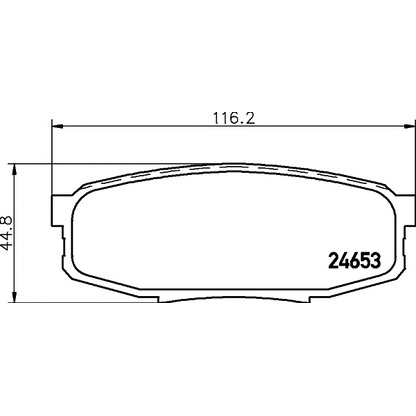 Photo Brake Pad Set, disc brake PAGID T1750