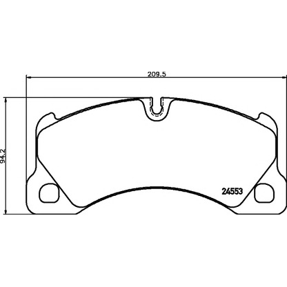 Photo Brake Pad Set, disc brake PAGID T1798