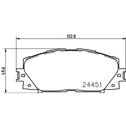 Photo Kit de plaquettes de frein, frein à disque PAGID T2131