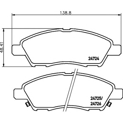 Photo Brake Pad Set, disc brake PAGID T1787