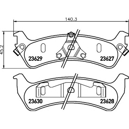 Photo Brake Pad Set, disc brake PAGID T1311