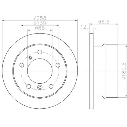 Photo Brake Disc PAGID 54375