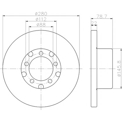 Photo Brake Disc PAGID 52134