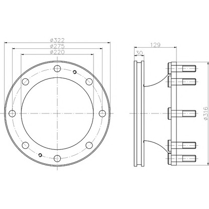 Photo Brake Disc PAGID 50927