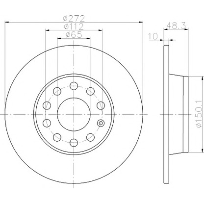 Photo Brake Disc PAGID 55249