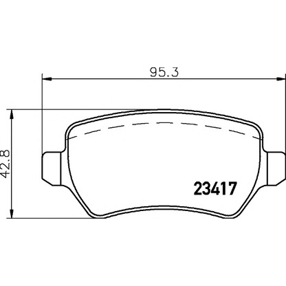 Photo Brake Pad Set, disc brake PAGID T1451