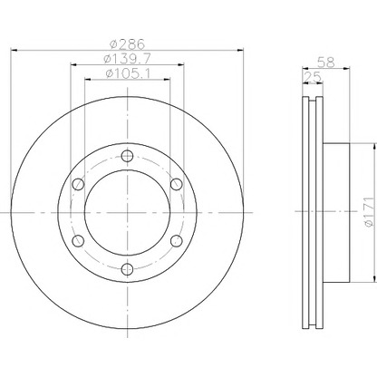 Photo Brake Disc PAGID 53636